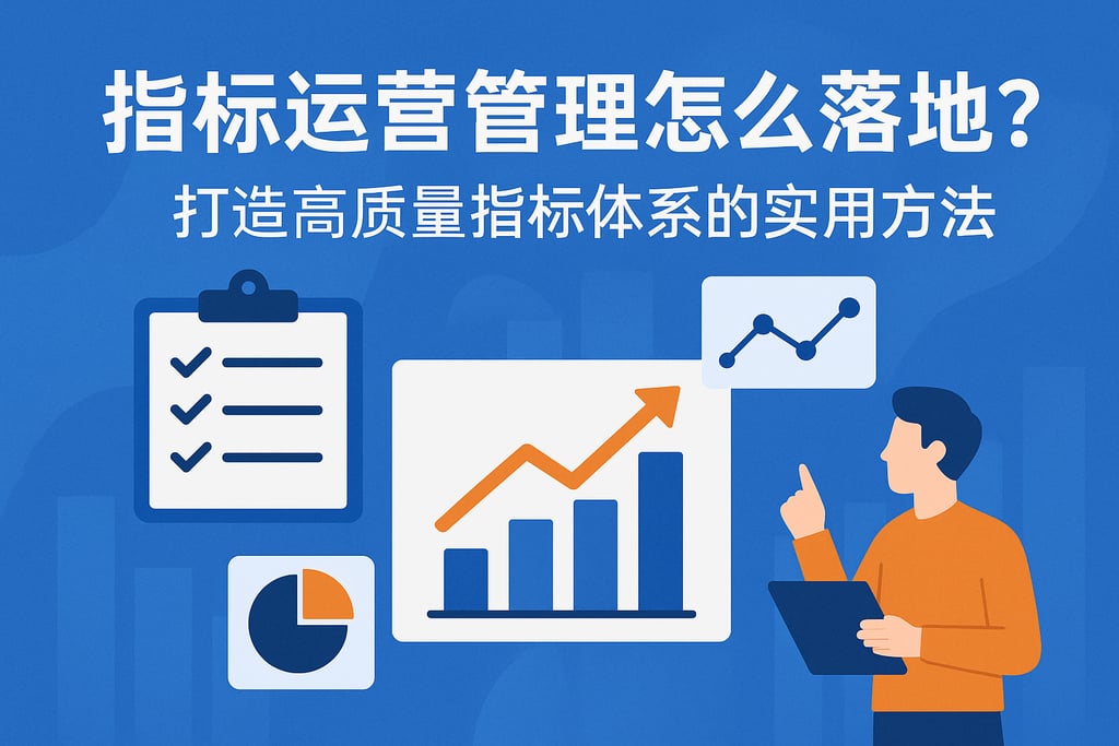 指标运营管理怎么落地？打造高质量指标体系的实用方法