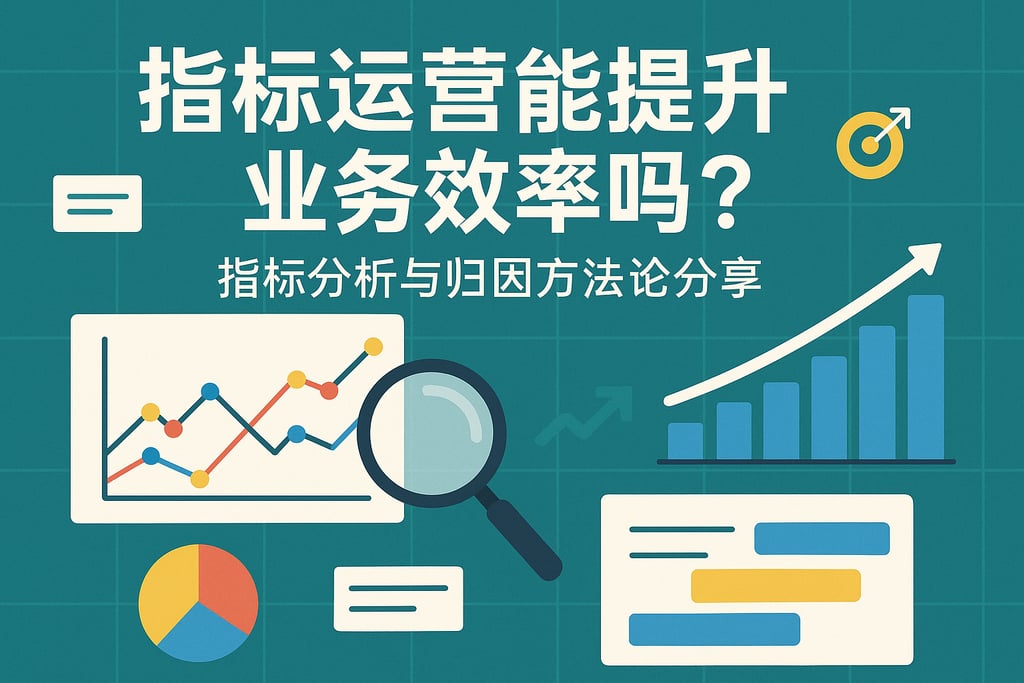 指标运营管理能提升业务效率吗？指标分析与归因方法论分享