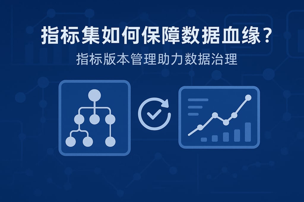 指标集如何保障数据血缘？指标版本管理助力数据治理