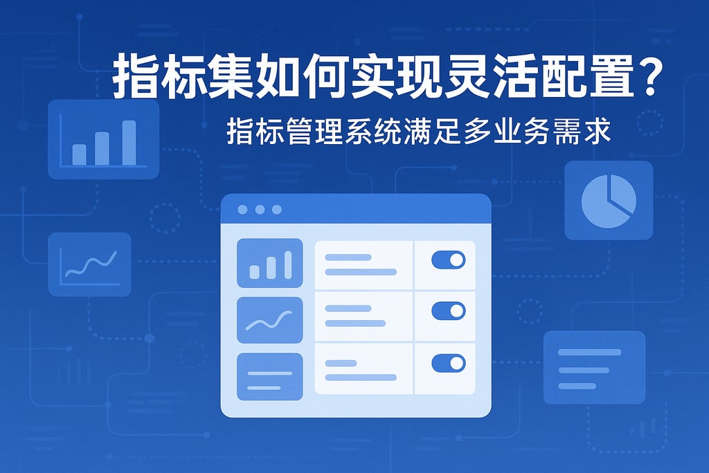 指标集如何实现灵活配置？指标管理系统满足多业务需求