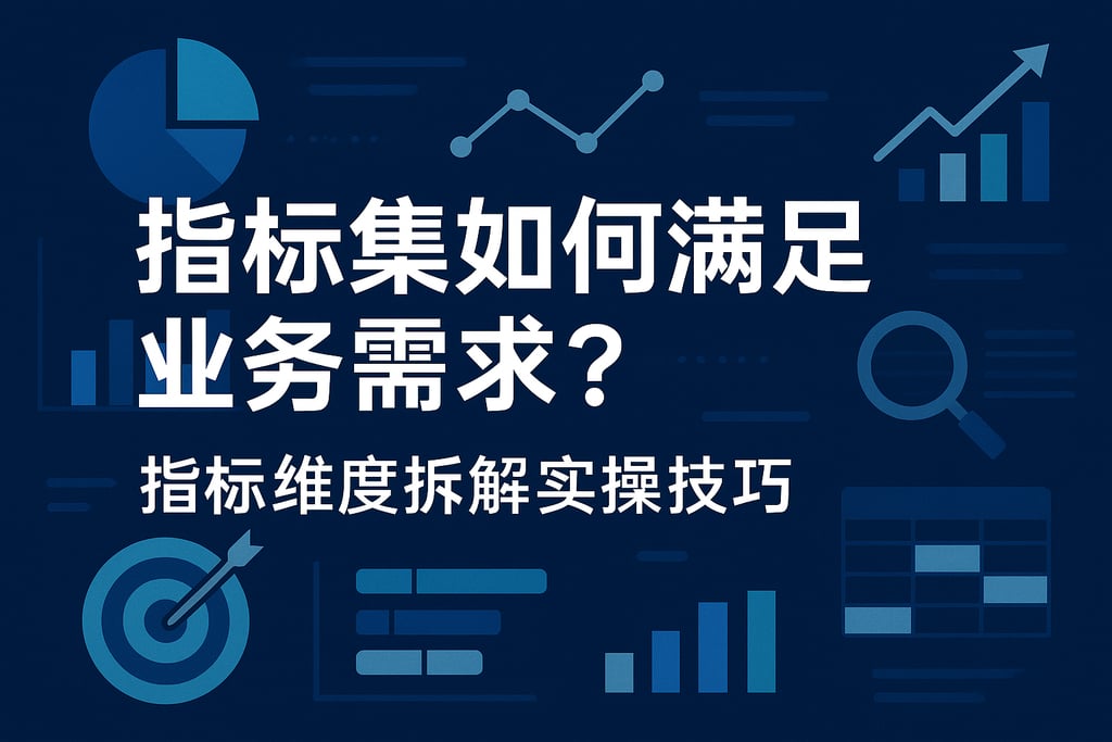 指标集如何满足业务需求？指标维度拆解实操技巧