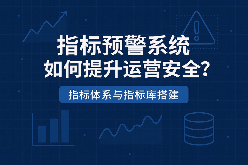 指标预警系统如何提升运营安全？指标体系与指标库搭建