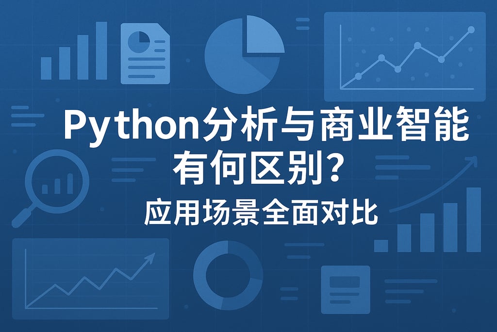 Python分析与商业智能有何区别？应用场景全面对比