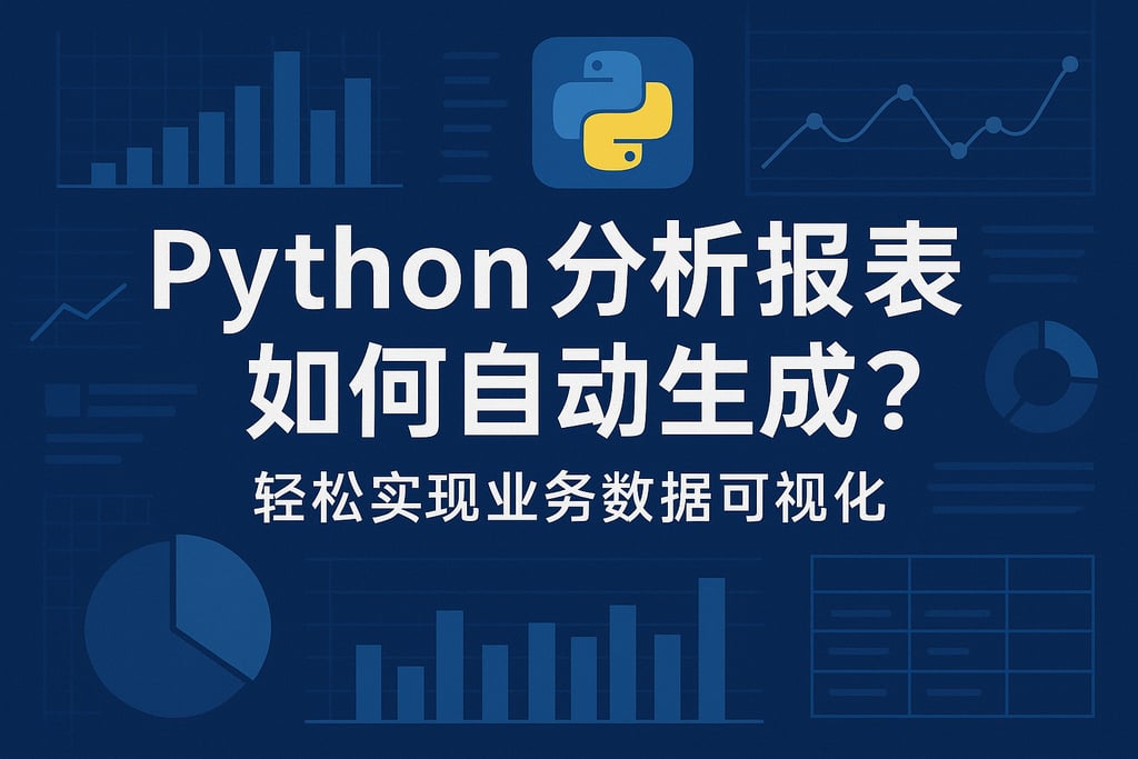 Python分析报表如何自动生成？轻松实现业务数据可视化