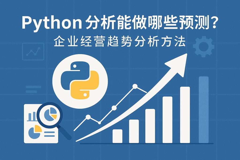 Python分析能做哪些预测？企业经营趋势分析方法