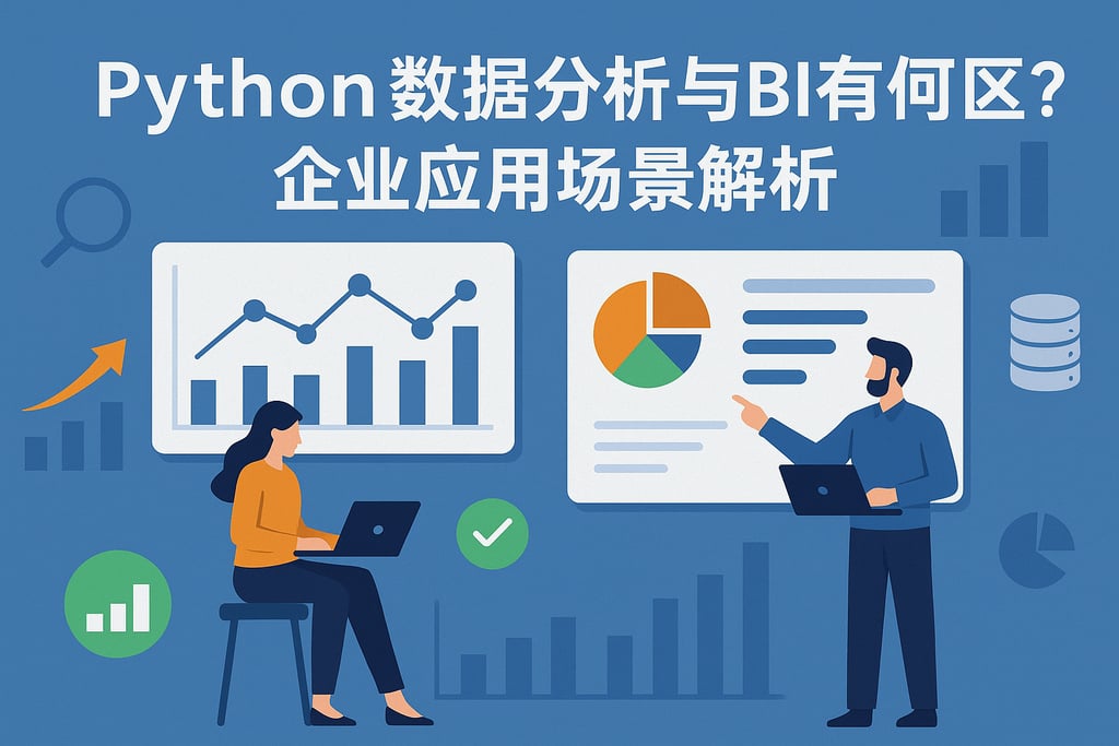Python数据分析与BI有何区别？企业应用场景解析