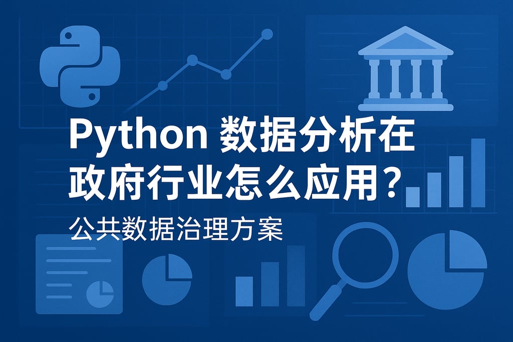 Python数据分析在政府行业怎么应用？公共数据治理方案