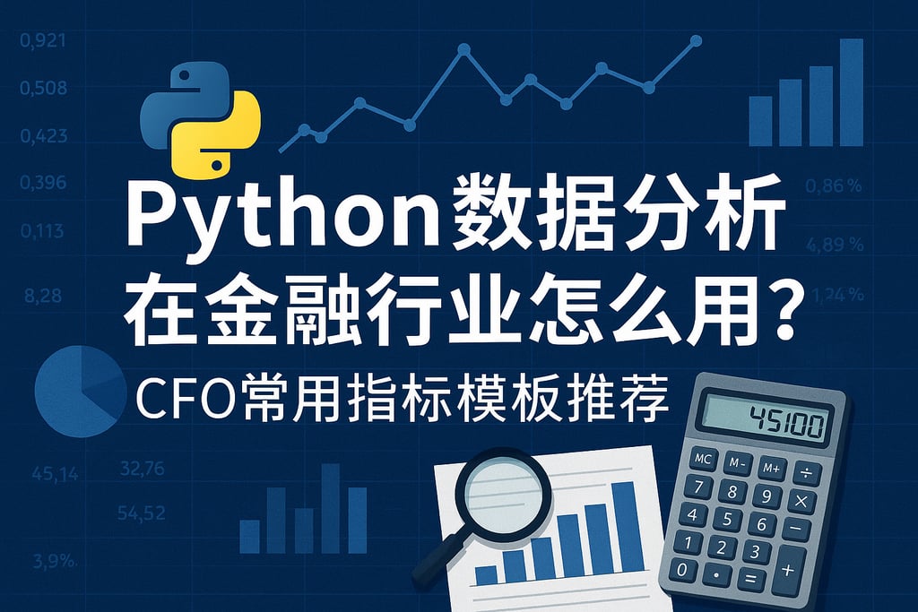 Python数据分析在金融行业怎么用？CFO常用指标模板推荐