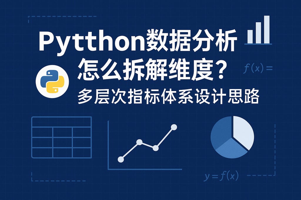 Python数据分析怎么拆解维度？多层次指标体系设计思路
