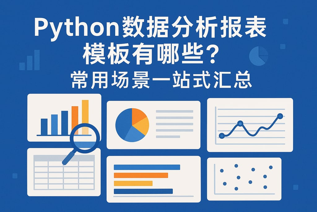 Python数据分析报表模板有哪些？常用场景一站式汇总