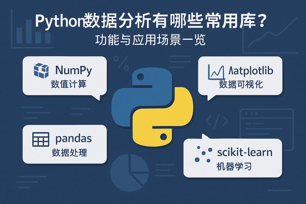 Python数据分析有哪些常用库？功能与应用场景一览