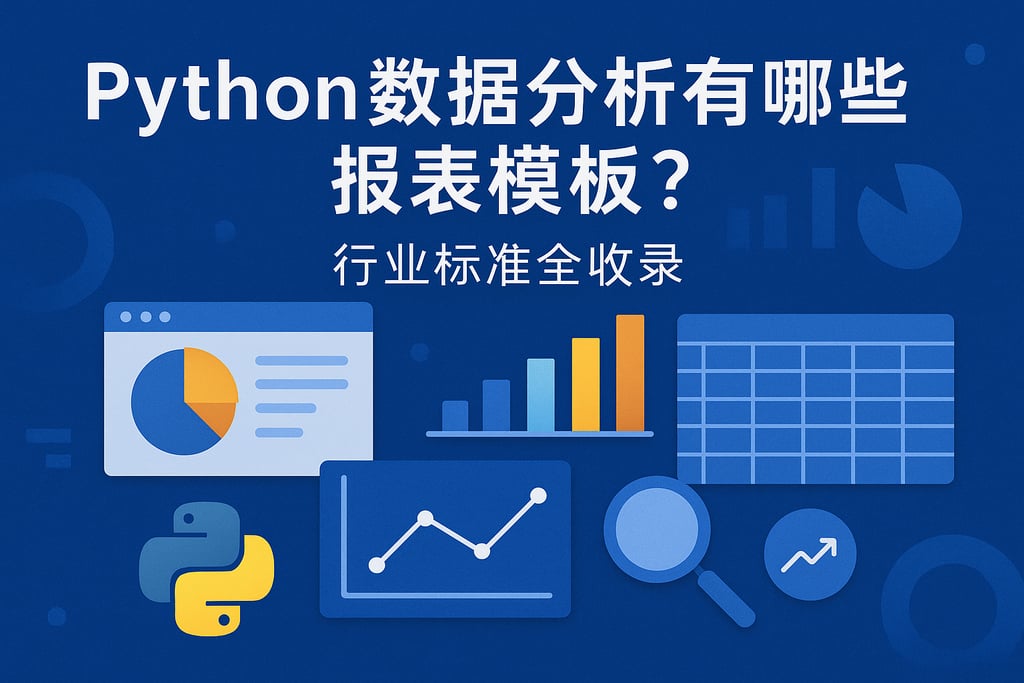 Python数据分析有哪些报表模板？行业标准全收录