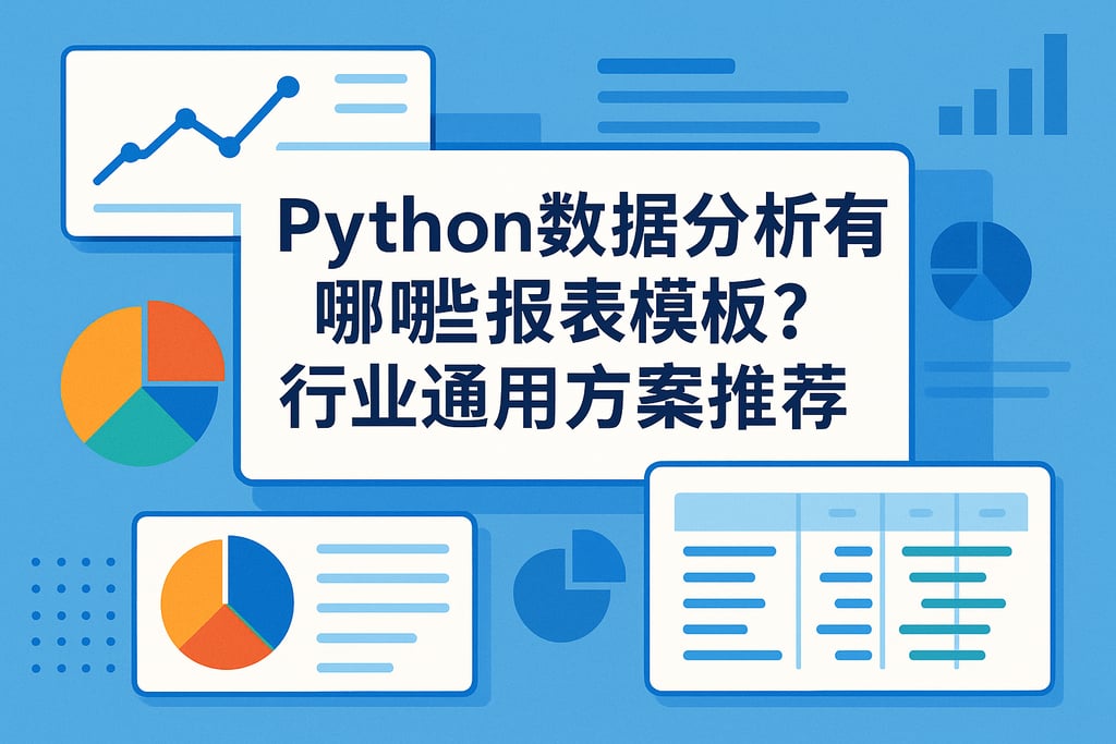 Python数据分析有哪些报表模板？行业通用方案推荐