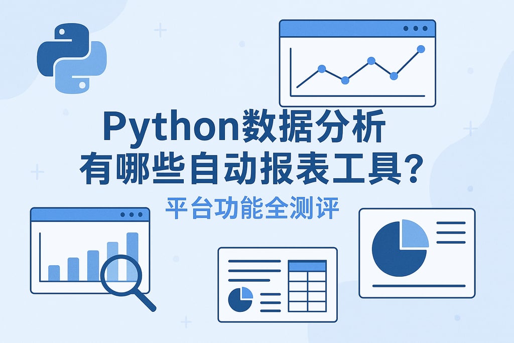 Python数据分析有哪些自动报表工具？平台功能全测评