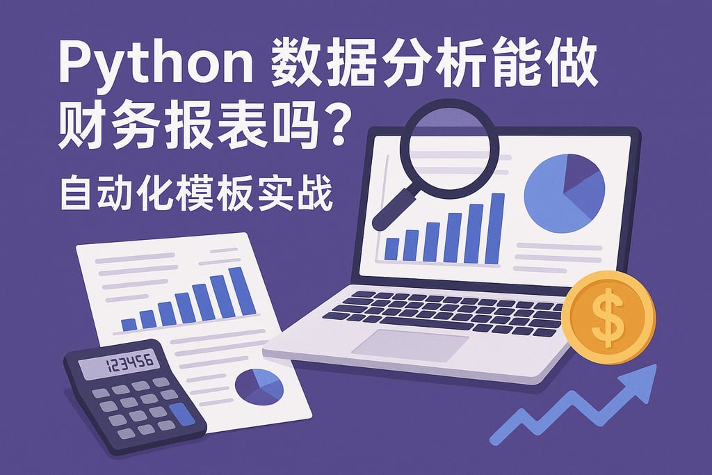Python数据分析能做财务报表吗？自动化模板实战
