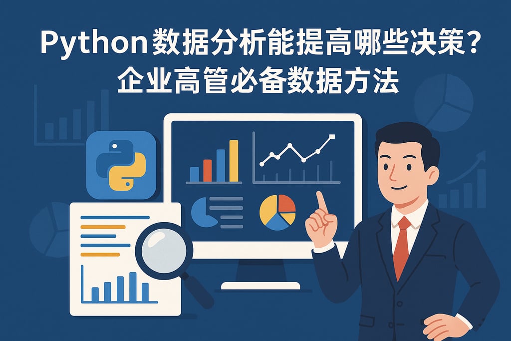 Python数据分析能提高哪些决策？企业高管必备数据方法