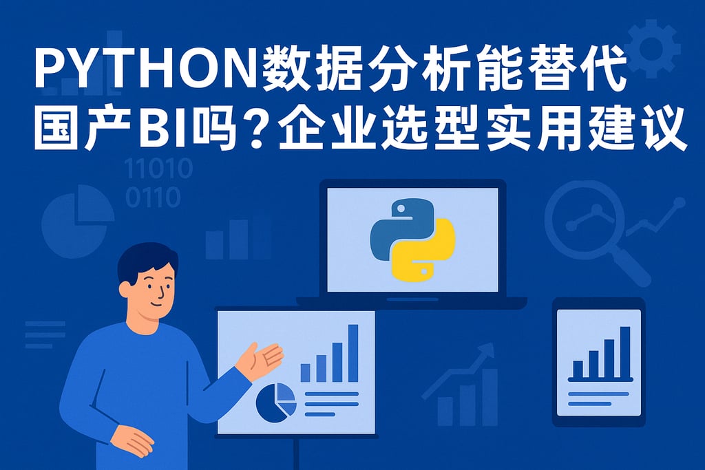 Python数据分析能替代国产BI吗？企业选型实用建议