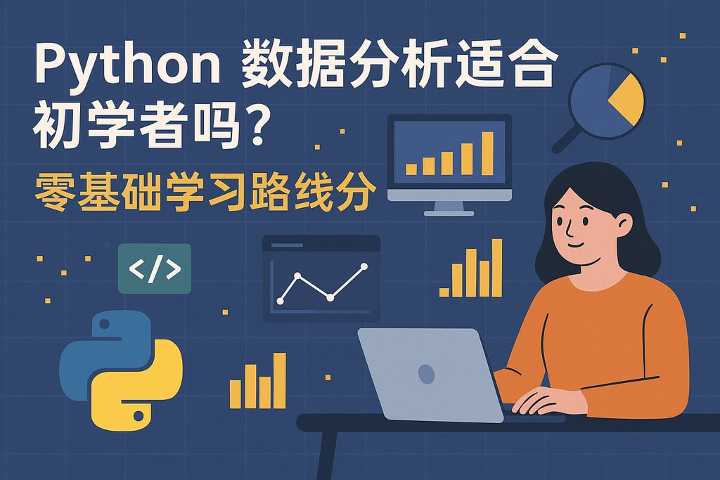 Python数据分析适合初学者吗？零基础学习路线分享
