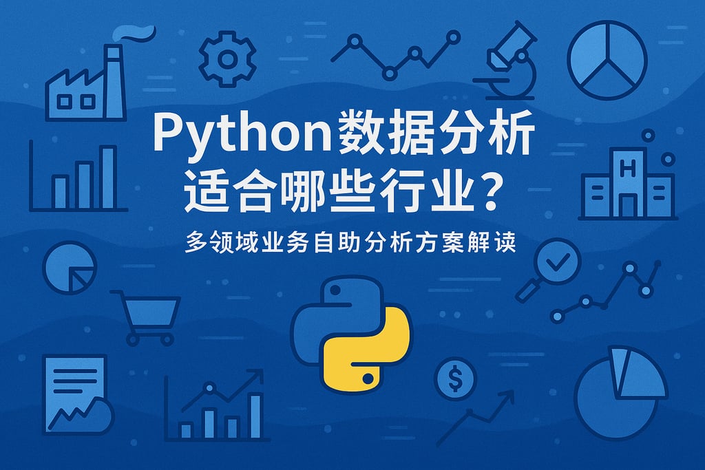 Python数据分析适合哪些行业？多领域业务自助分析方案解读