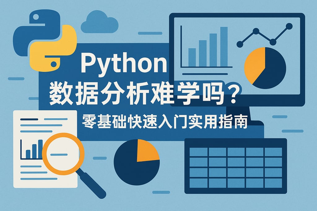 Python数据分析难学吗？零基础快速入门实用指南