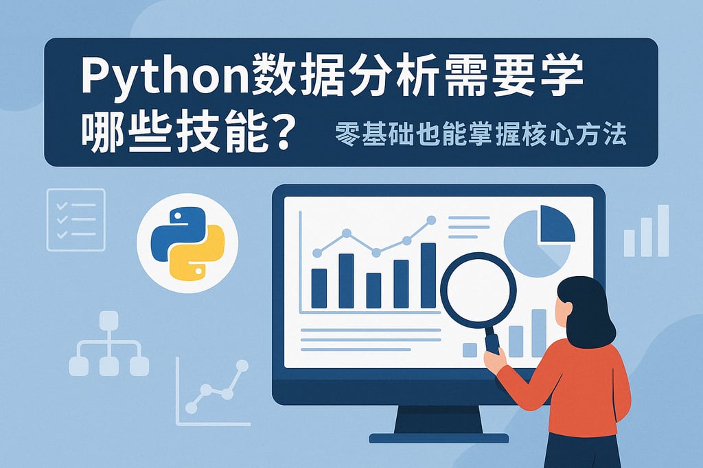 Python数据分析需要学哪些技能？零基础也能掌握核心方法