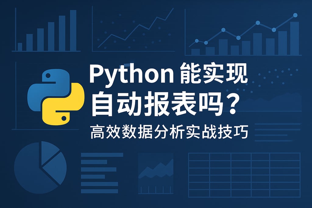 Python能实现自动报表吗？高效数据分析实战技巧