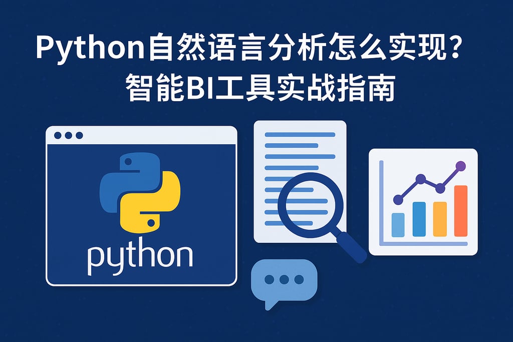 Python自然语言分析怎么实现？智能BI工具实战指南