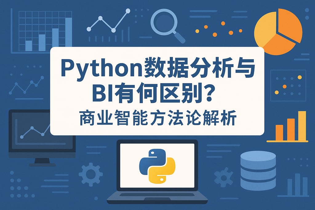 python数据分析与BI有何区别？商业智能方法论解析