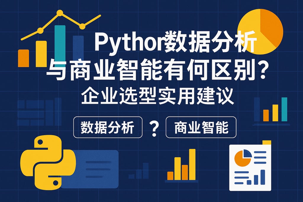 python数据分析与商业智能有何区别？企业选型实用建议