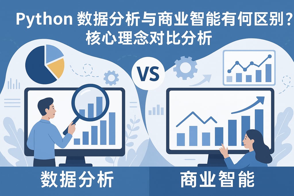 python数据分析与商业智能有何区别？核心理念对比分析