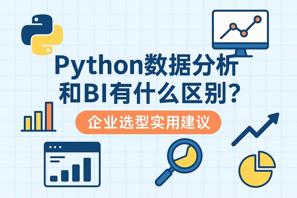 python数据分析和BI有什么区别？企业选型实用建议