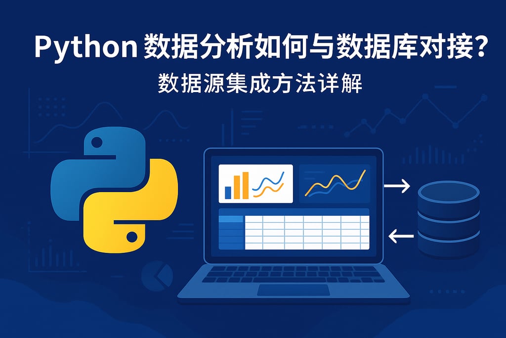 python数据分析如何与数据库对接？数据源集成方法详解