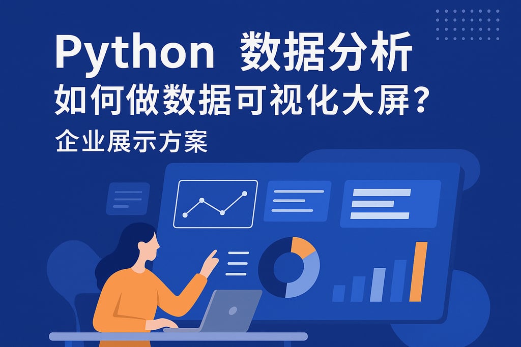 python数据分析如何做数据可视化大屏？企业展示方案