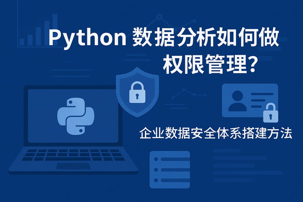 python数据分析如何做权限管理？企业数据安全体系搭建方法