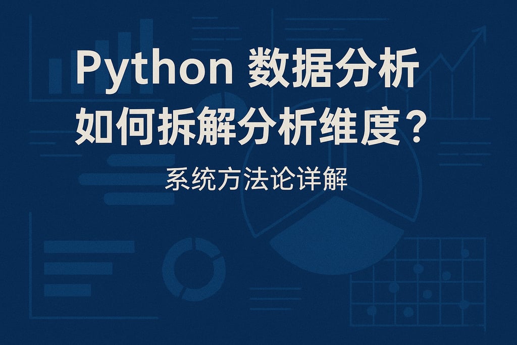 python数据分析如何拆解分析维度？系统方法论详解