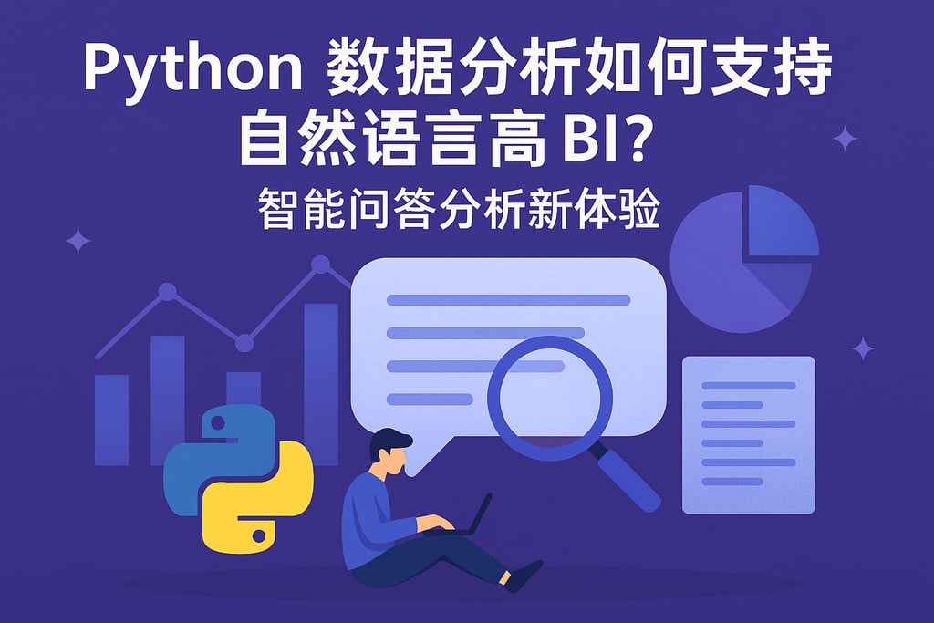 python数据分析如何支持自然语言BI？智能问答分析新体验
