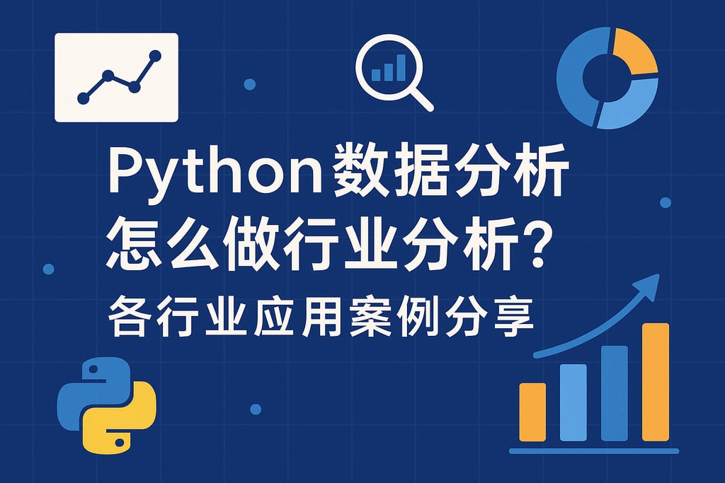 python数据分析怎么做行业分析？各行业应用案例分享