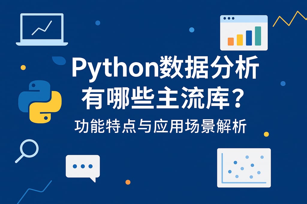 python数据分析有哪些主流库？功能特点与应用场景解析