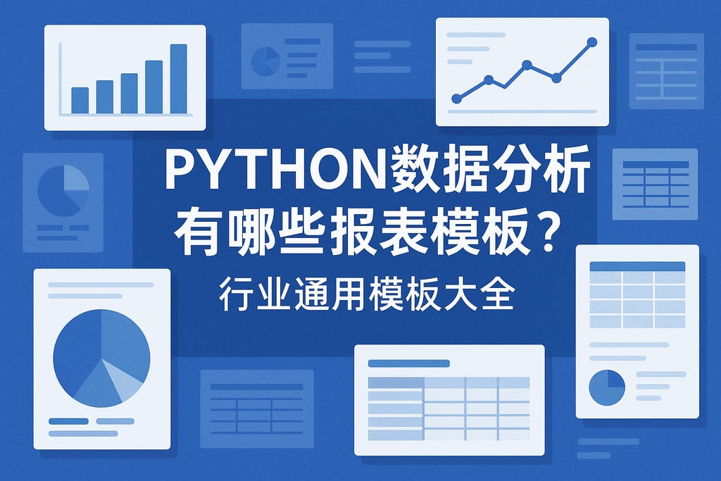 python数据分析有哪些报表模板？行业通用模板大全