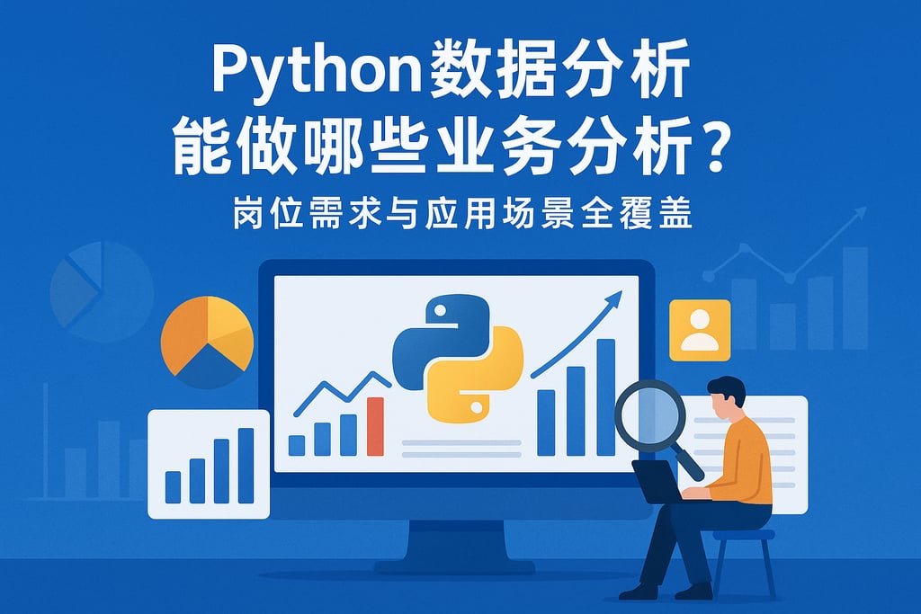 python数据分析能做哪些业务分析？岗位需求与应用场景全覆盖