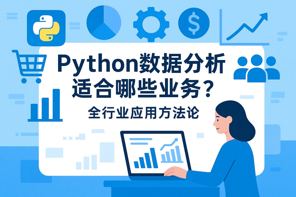 python数据分析适合哪些业务？全行业应用方法论
