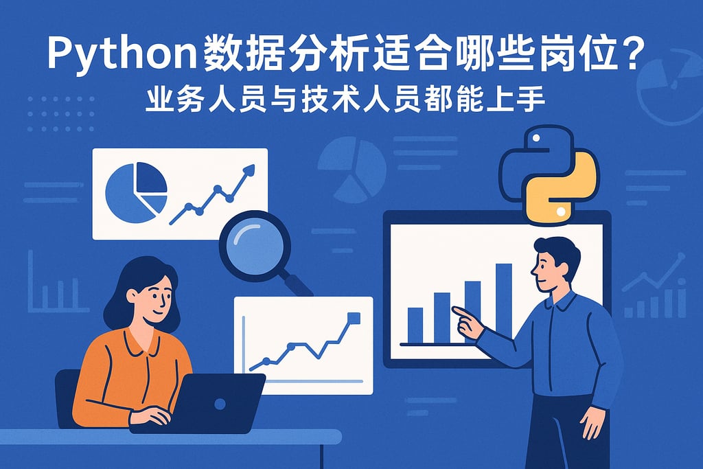 python数据分析适合哪些岗位？业务人员与技术人员都能上手