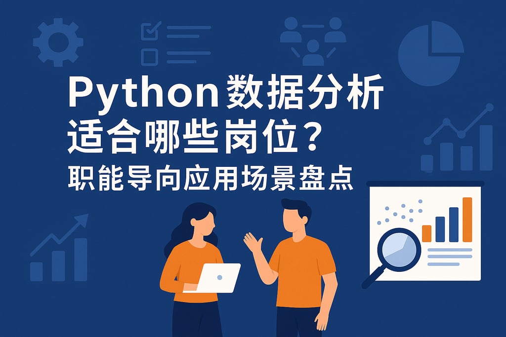 python数据分析适合哪些岗位？职能导向应用场景盘点