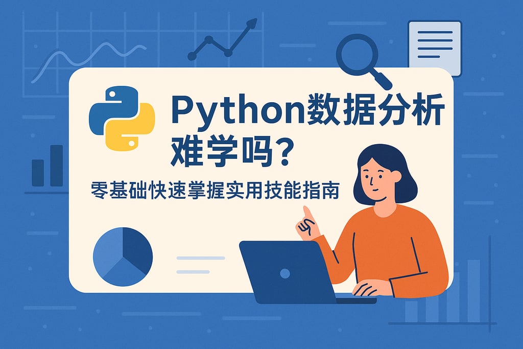 python数据分析难学吗？零基础快速掌握实用技能指南