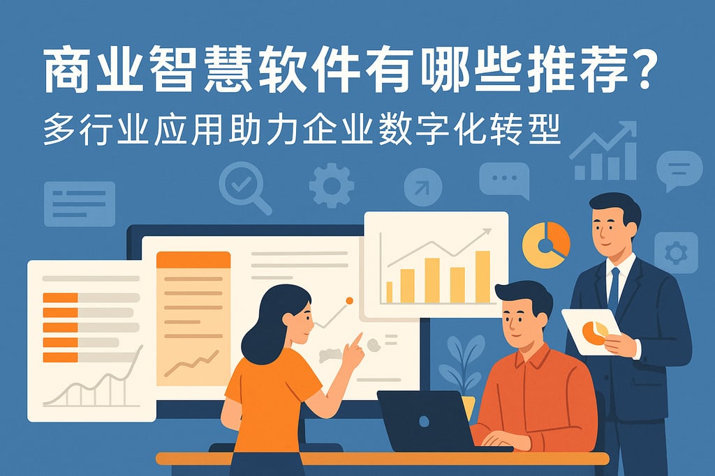 商业智慧软件有哪些推荐？多行业应用助力企业数字化转型