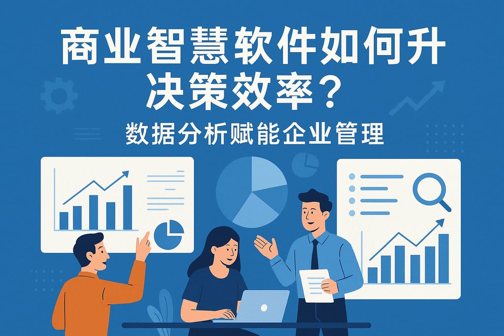 商業智慧軟體如何提升决策效率？数据分析赋能企业管理