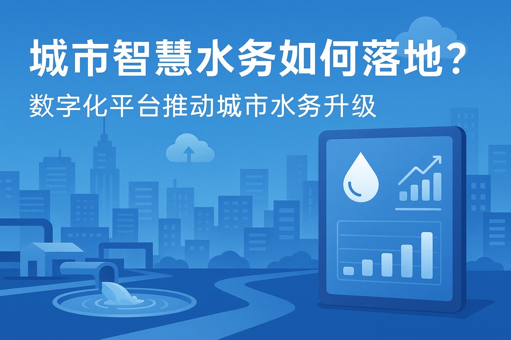 城市智慧水务如何落地？数字化平台推动城市水务升级