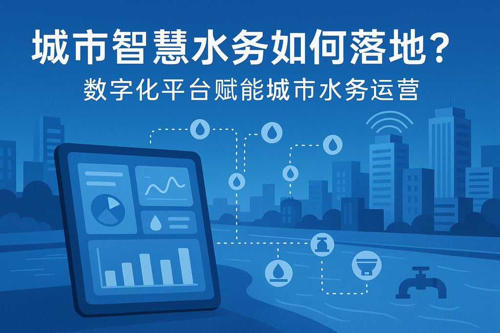 城市智慧水务如何落地？数字化平台赋能城市水务运营