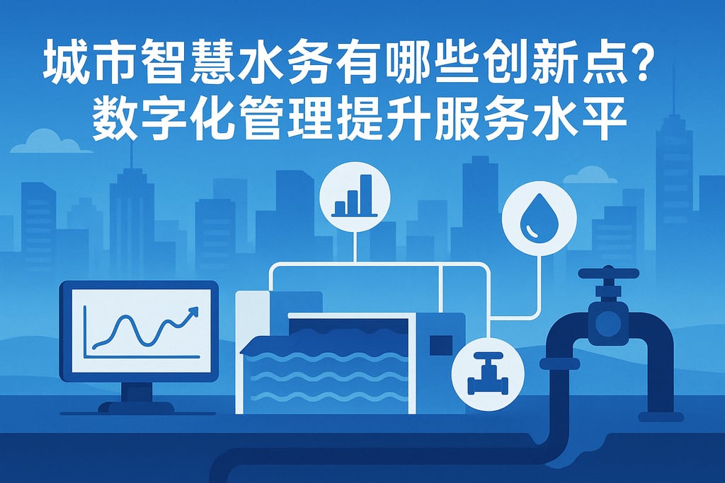 城市智慧水务有哪些创新点？数字化管理提升服务水平
