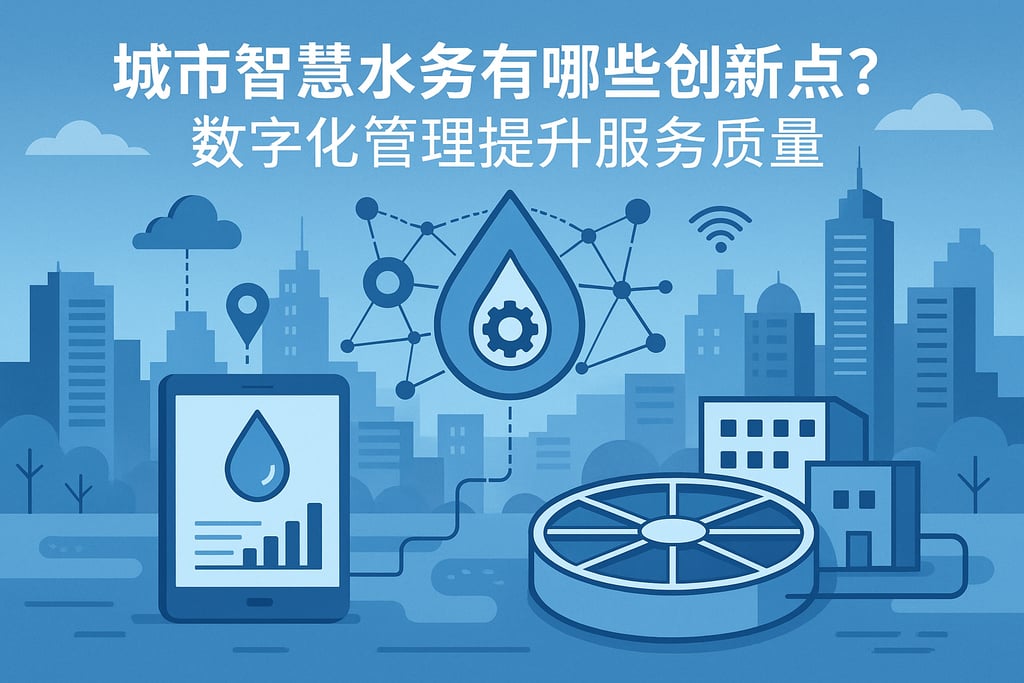 城市智慧水务有哪些创新点？数字化管理提升服务质量